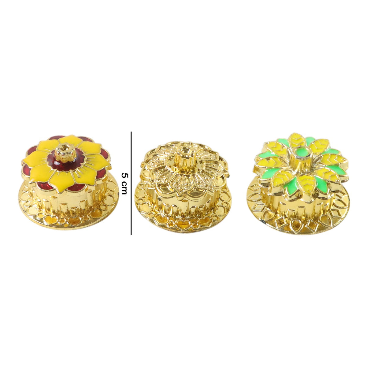 Decorative Golden Kankavati (1 Pc, Mix Design)
