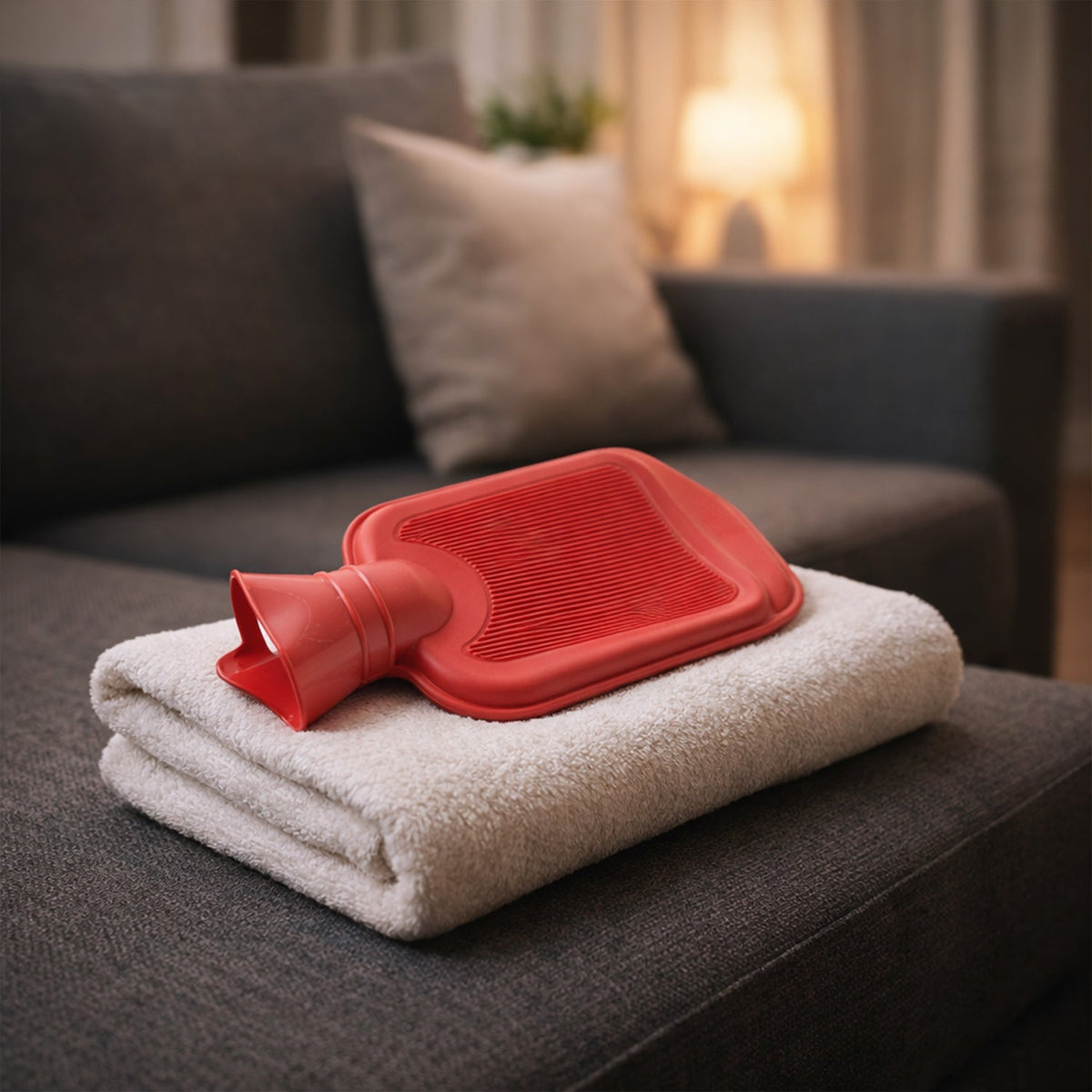 Classic Rubber Hot Water Bag for Pain Relief (1 pc)