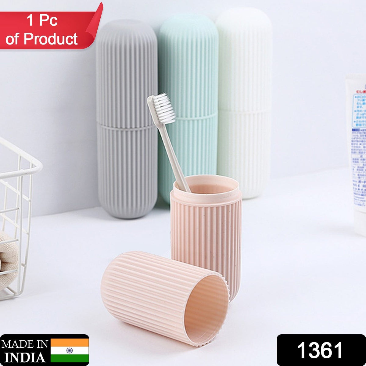 Portable capsule travel bottle