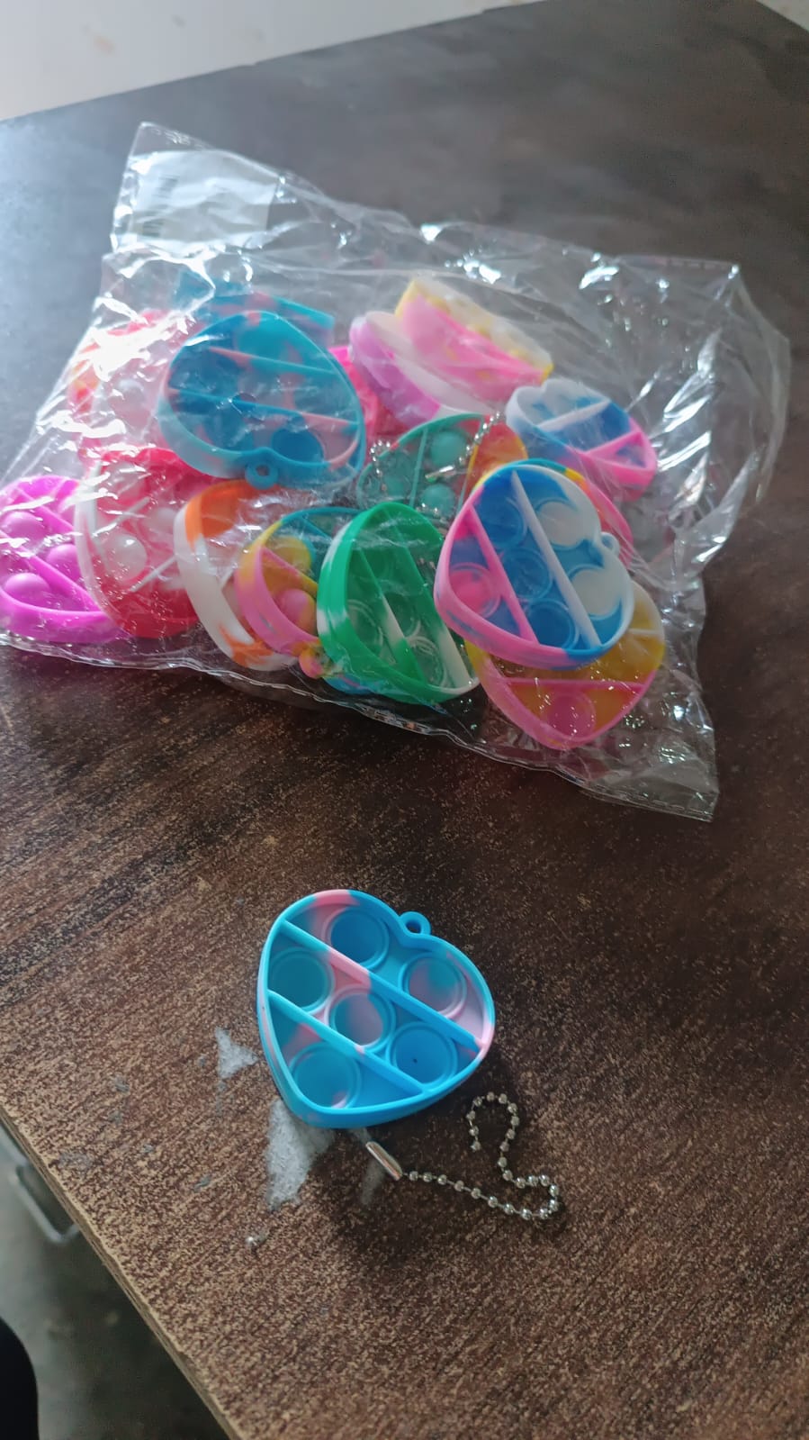 Fidget Toys for Kids Mini  Keychain (1 Pc / Mix Color & Design)
