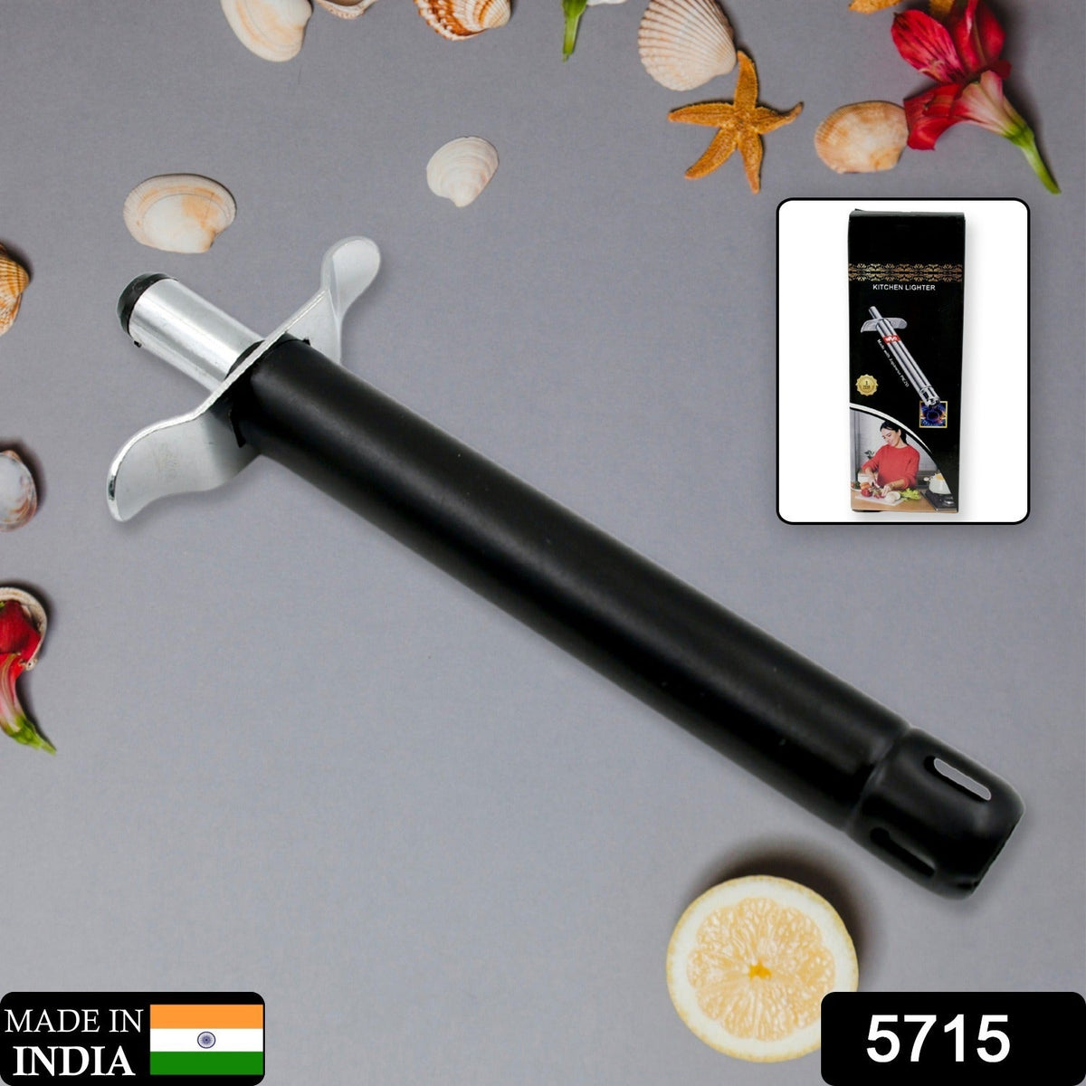 Stainless Steel Gas Lighter for Kitchen Gas Stove Long-Lasting Unbreakable Lighter 1 Pc