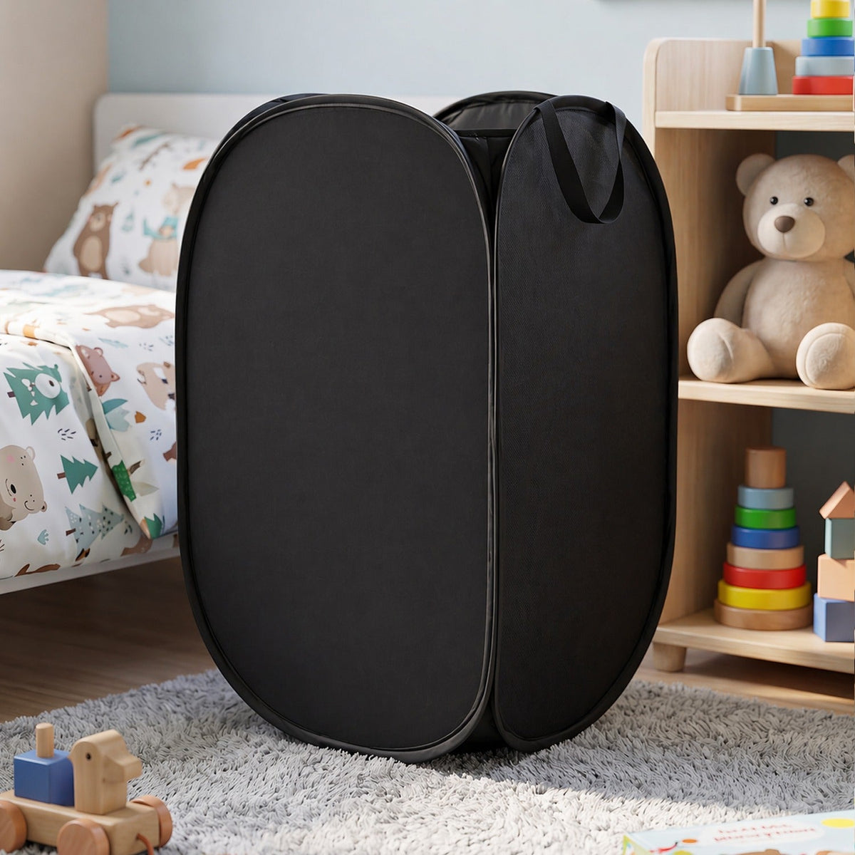 solid fabric storage basket
