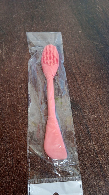 2-in-1 Silicone Mask Brush for Cleansing & Mud Mask Application