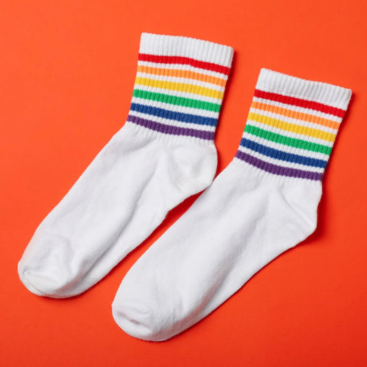White Winter Socks