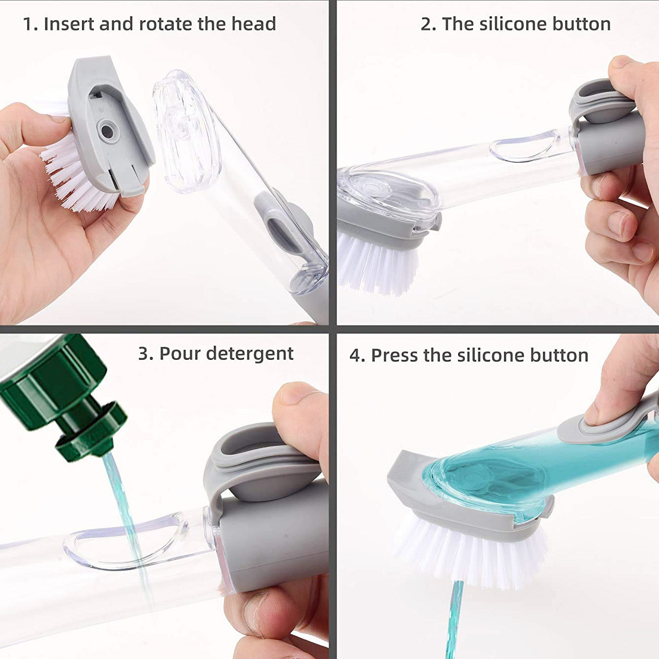 Home & Kitchen Cleaning Brushes (5 In 1)