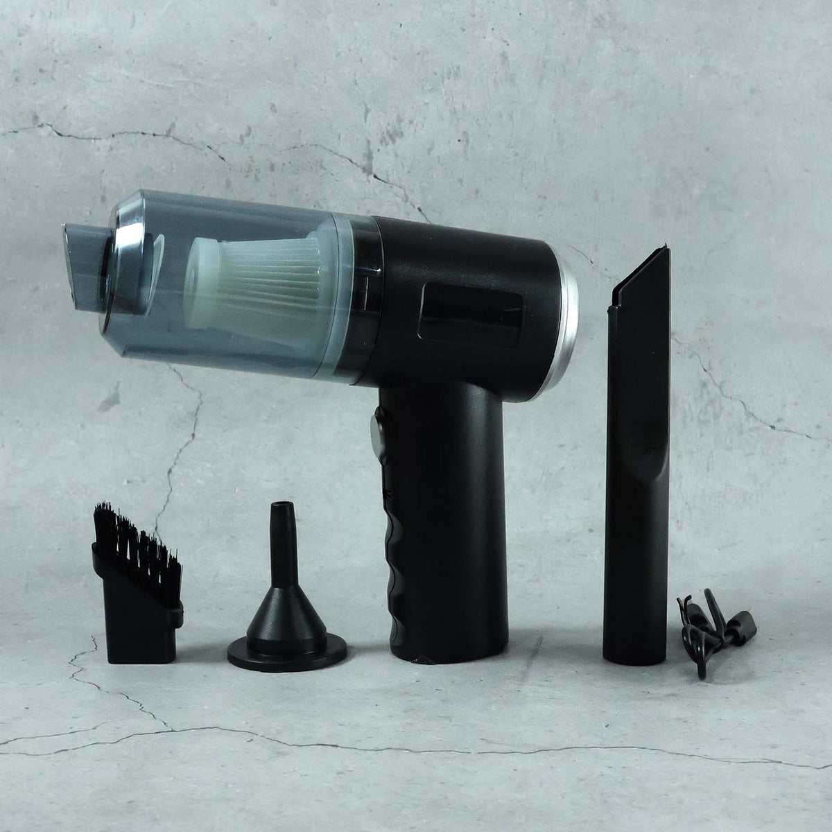  3 in 1 Mini Car Vacuum – Wireless, Rechargeable, Blower & - key feature close-up