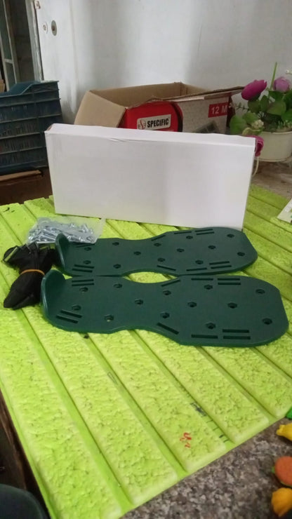 Garden Lawn Aerator Sandals – Spiked Grass Aerator Shoes for Yard & Patio