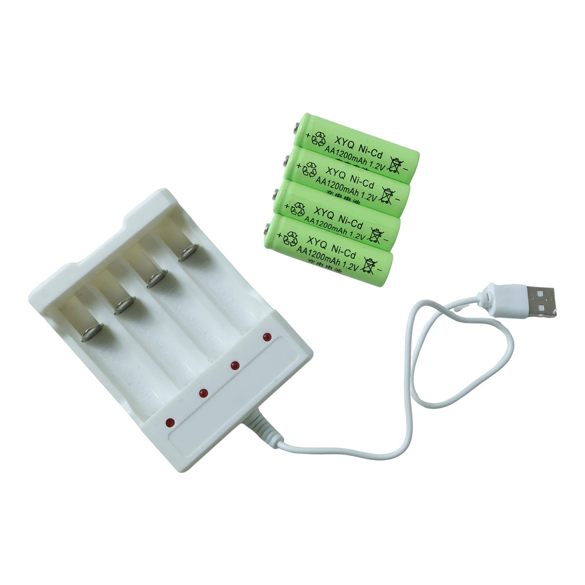 portable USB battery charging kit