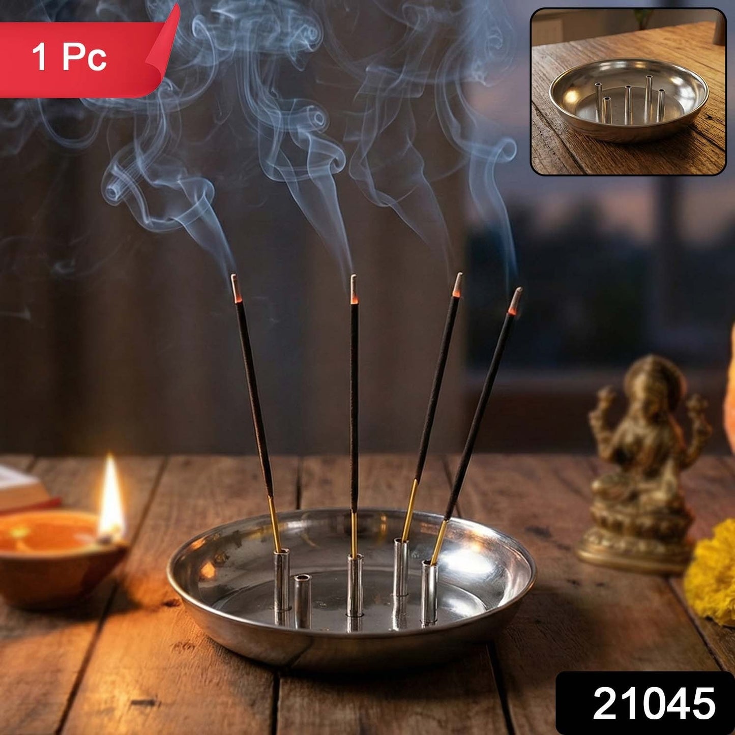Stainless steel agarbatti stand        

