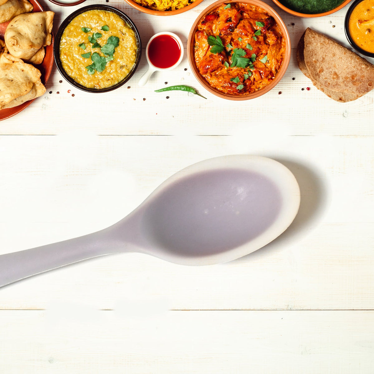 Silicone Basting Spoon for Non-Stick Cookware & Kitchen Use (1 Pc)