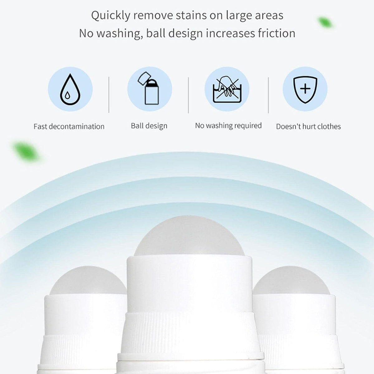 Clothes Stain Remover Bead Emergency Stain Rescue Roller Cleaner for Various Fabrics