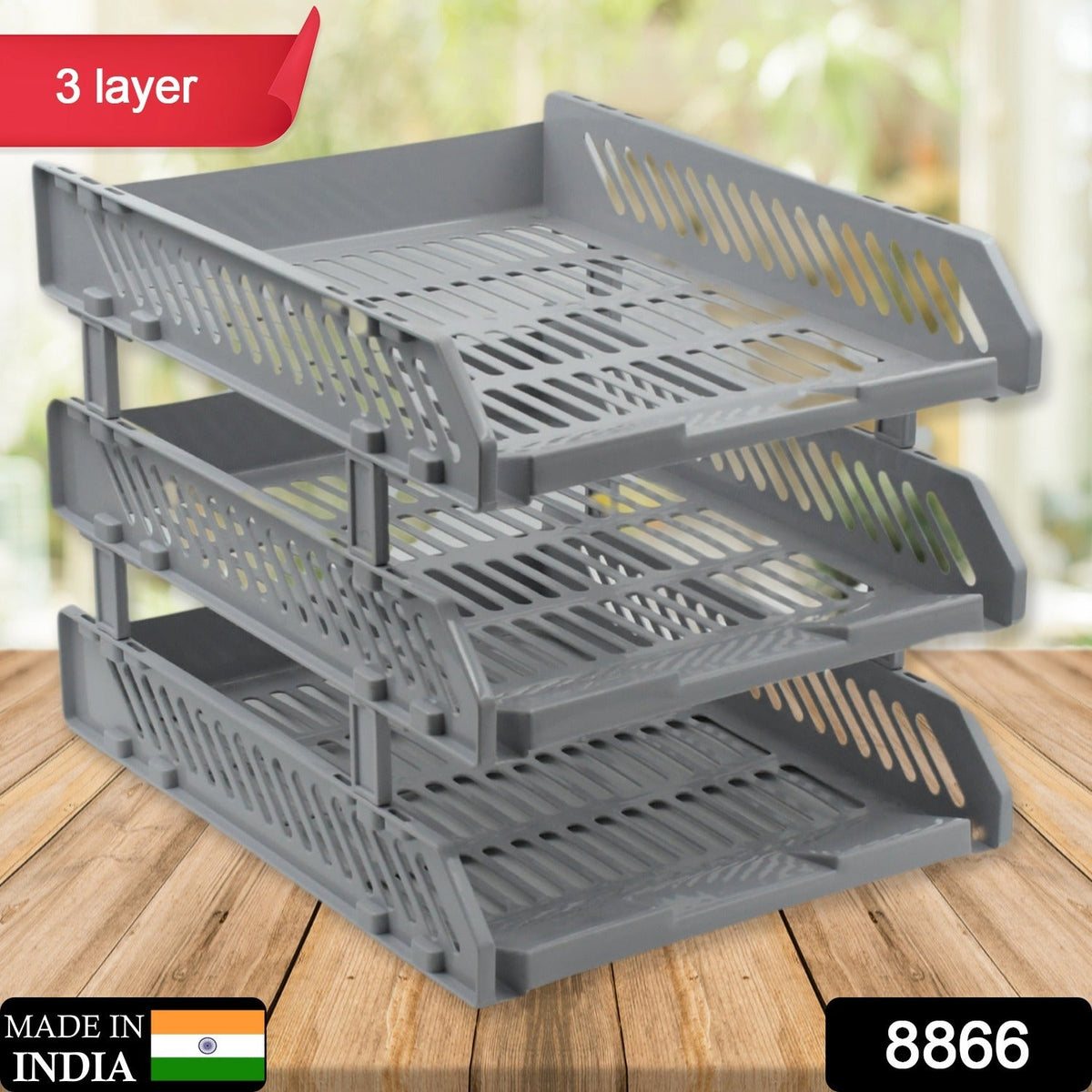 Multifunctional File Rack Drawers: Desktop Storage for Office Supplies (4/3 Layers)