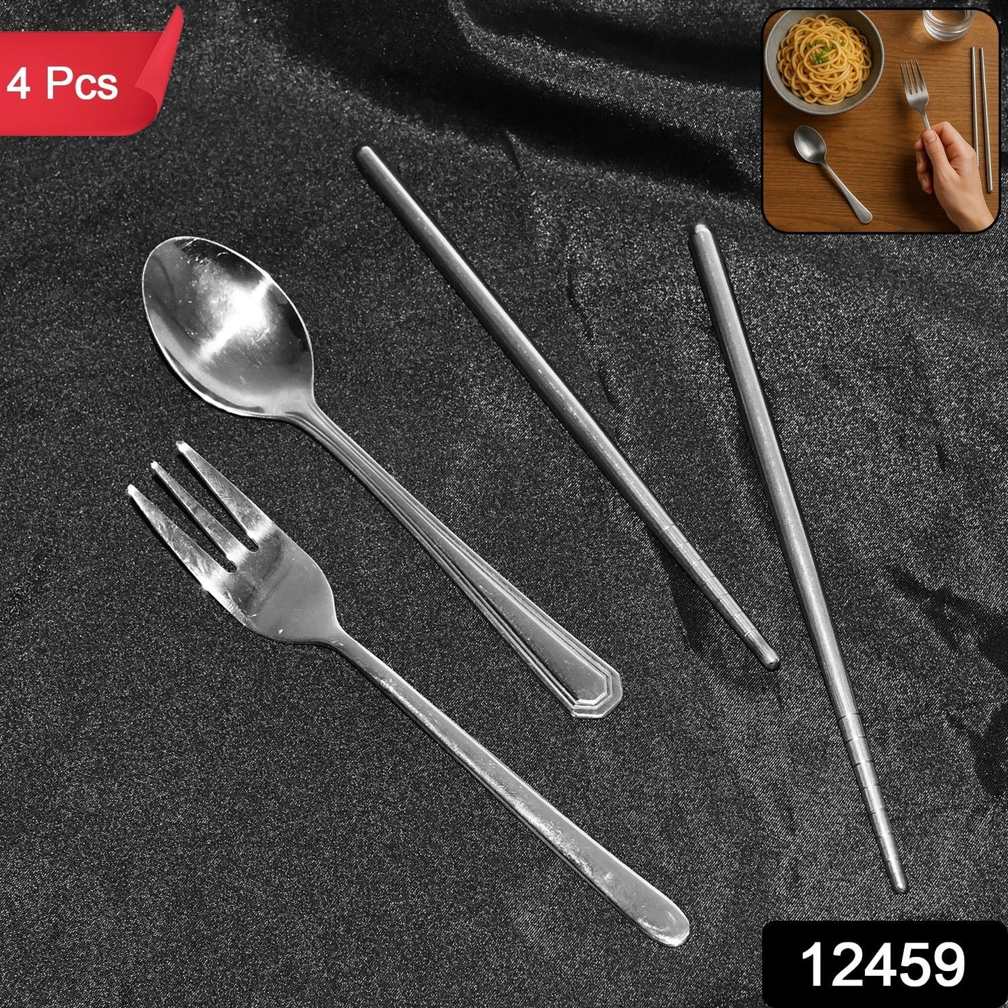 Stainless Steel Compact Travel Set 