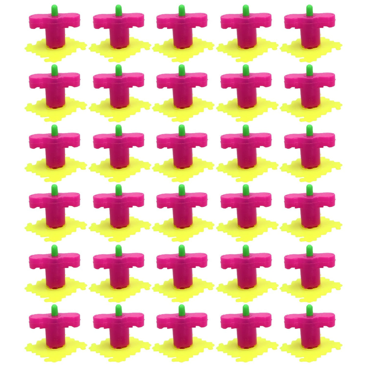 Kids' spinner launcher set, 30 toys in assorted colors