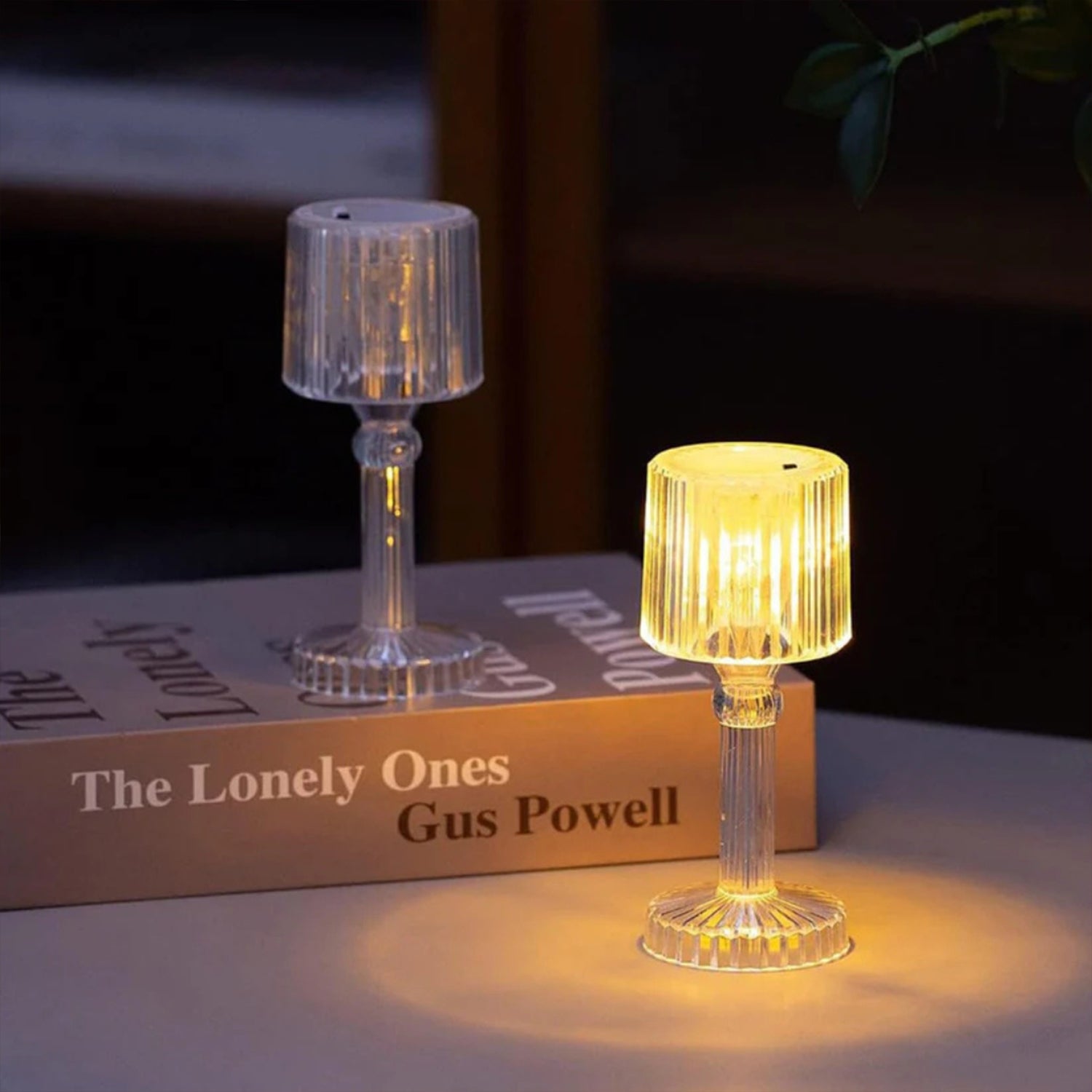 8pc Crystal Mini Lamp Set