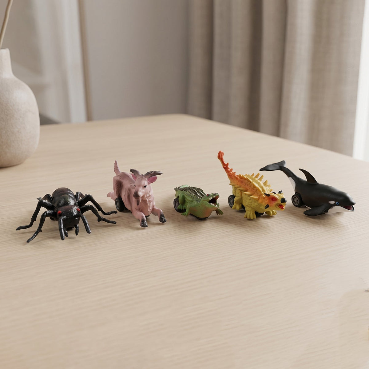 mini animal racing toy