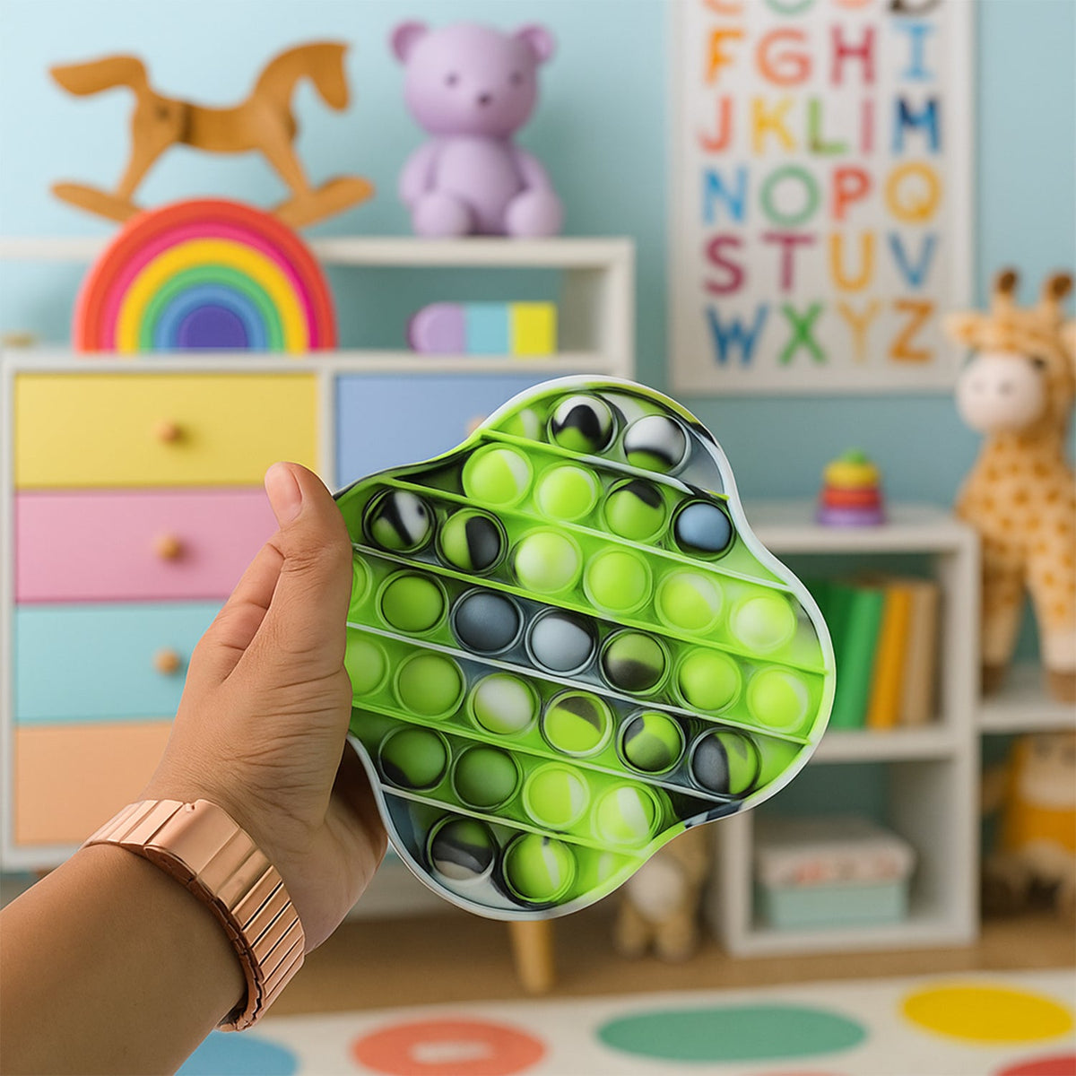 Premium Cloud Shape Silicone Pop It Fidget Toy (1 Pc)