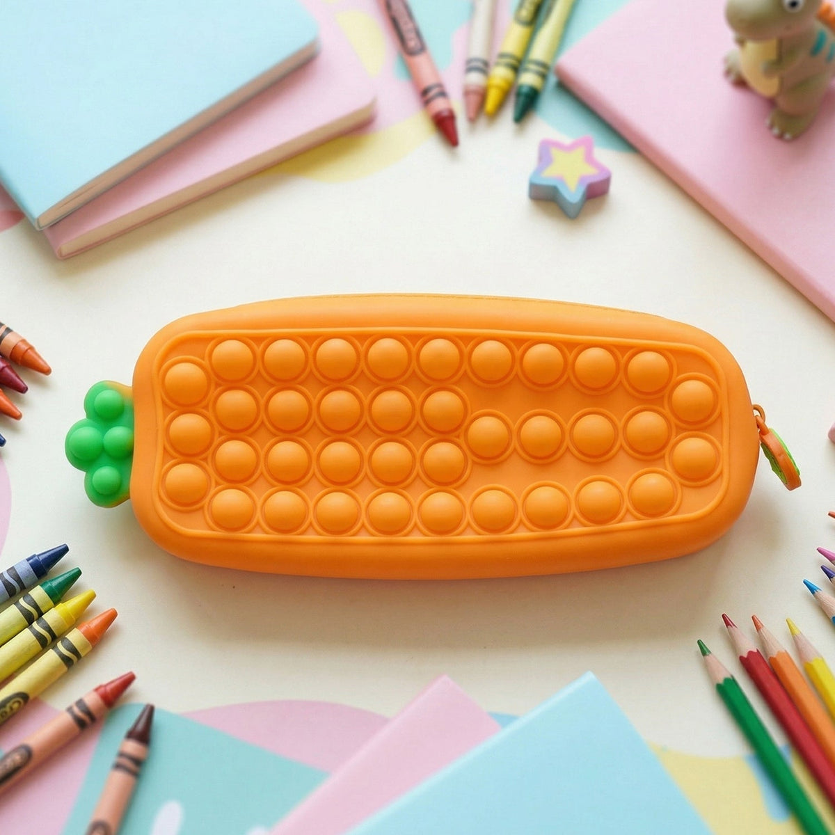Pop It Pencil Pouch with Zipper (1 Pc)