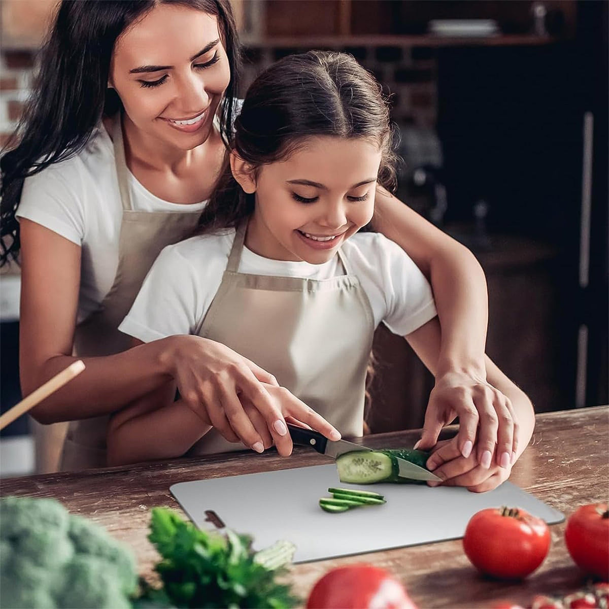 Stainless Steel Vegetable & Fruit Cutting Chopping Board (31×20 Cm / 1 Pc)