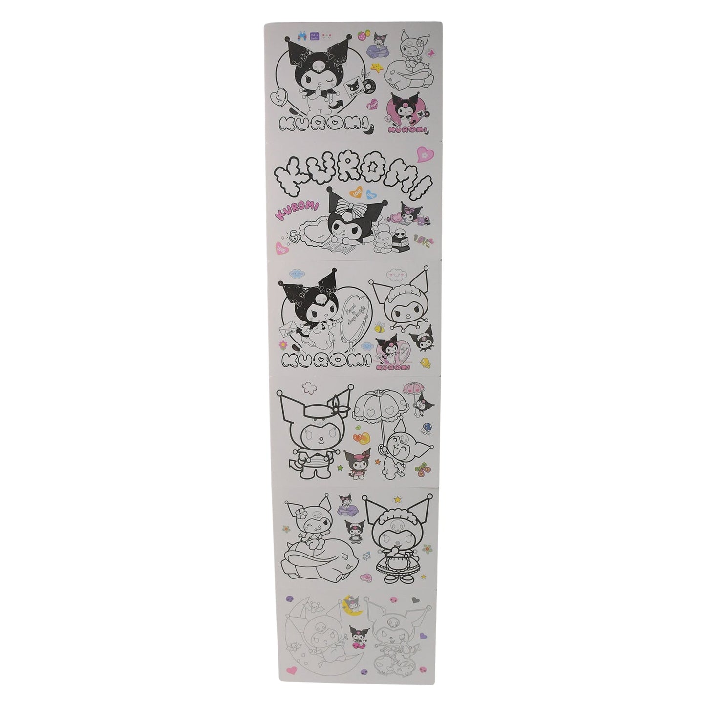 Coloring Book for Kids 6 Sheets with 6 Colorful Markers  (1 Set)