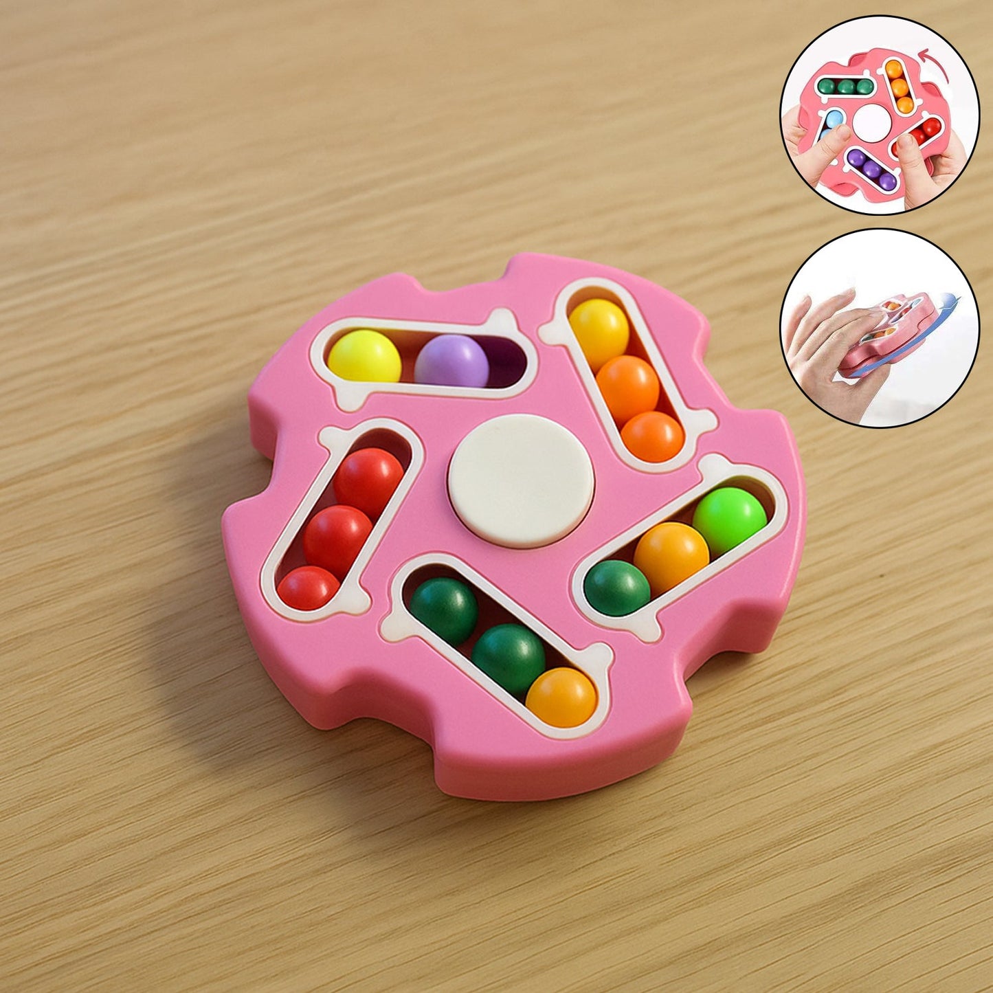 Fidget Magic Cube Spinner Toy – Multi-Track Finger Puzzle