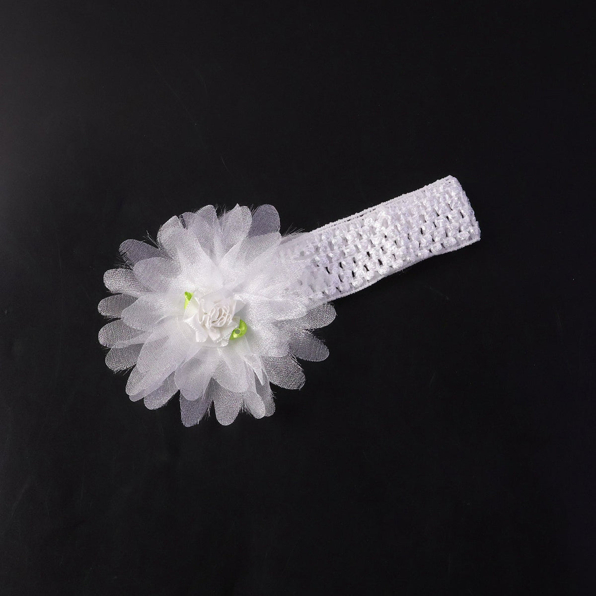 Cute Soft Elastic Floral Baby Headband Stylish Stretchable Hair Band (1 Pc)