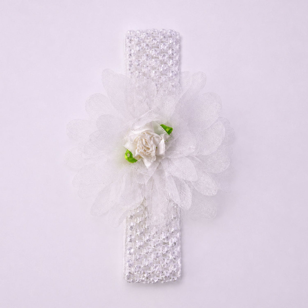 Cute Soft Elastic Floral Baby Headband Stylish Stretchable Hair Band (1 Pc)