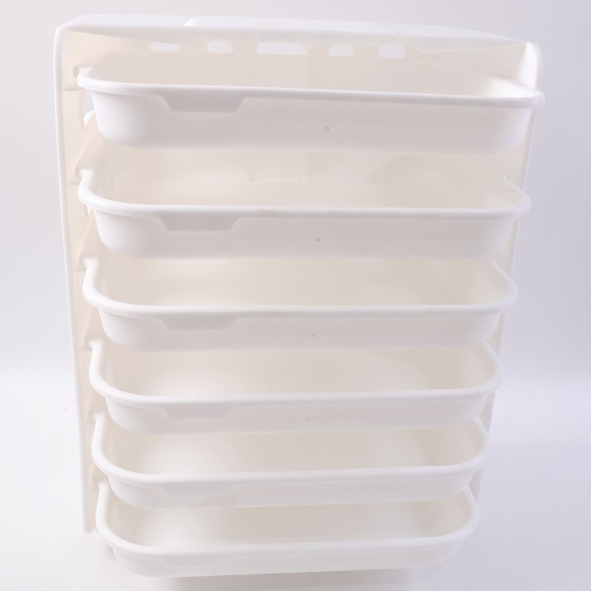 Wall Mount 6-Layer Food Storage Rack – Stackable, Space-Saving Organizer
