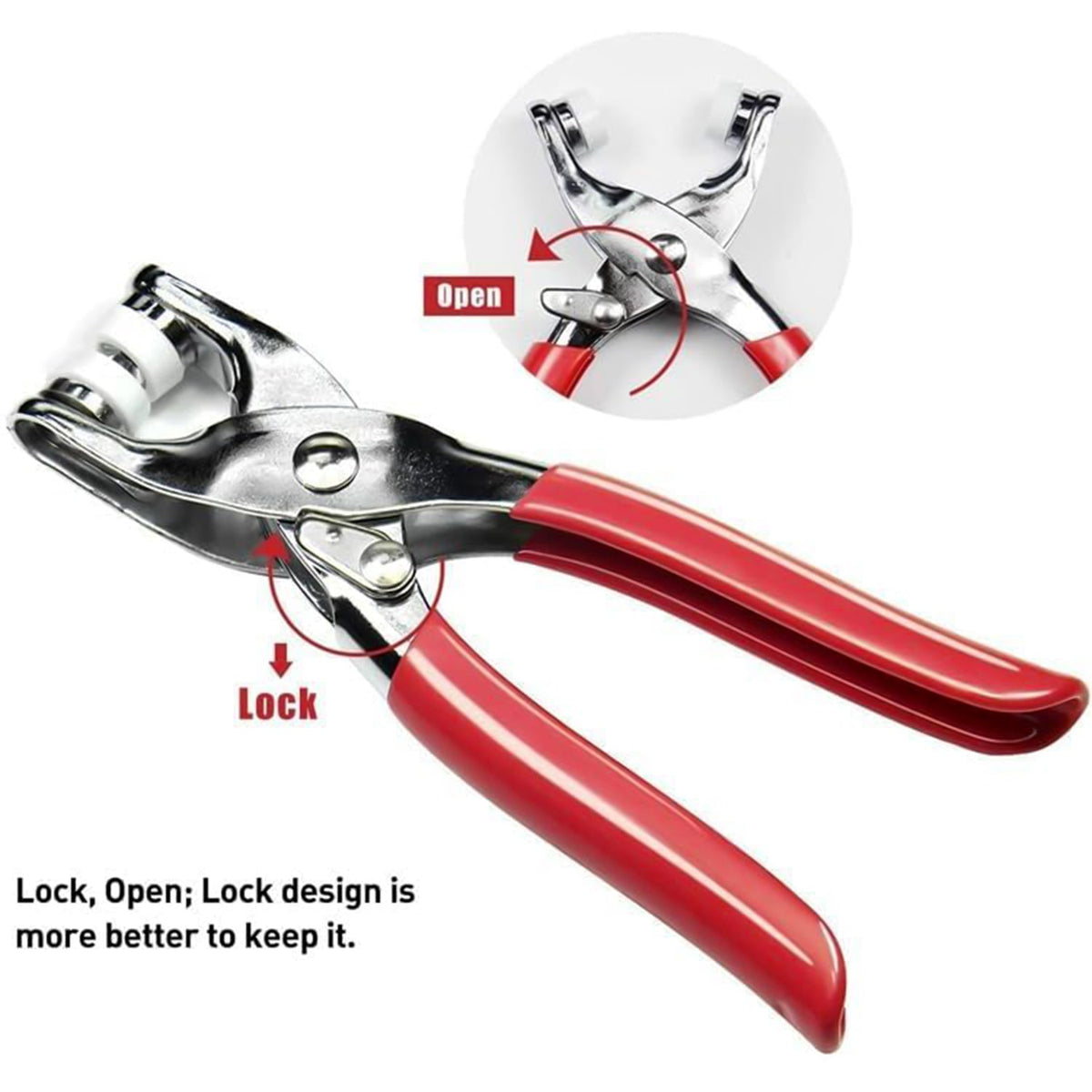Heavy Duty Snap Closure Fastener Pliers Kit
