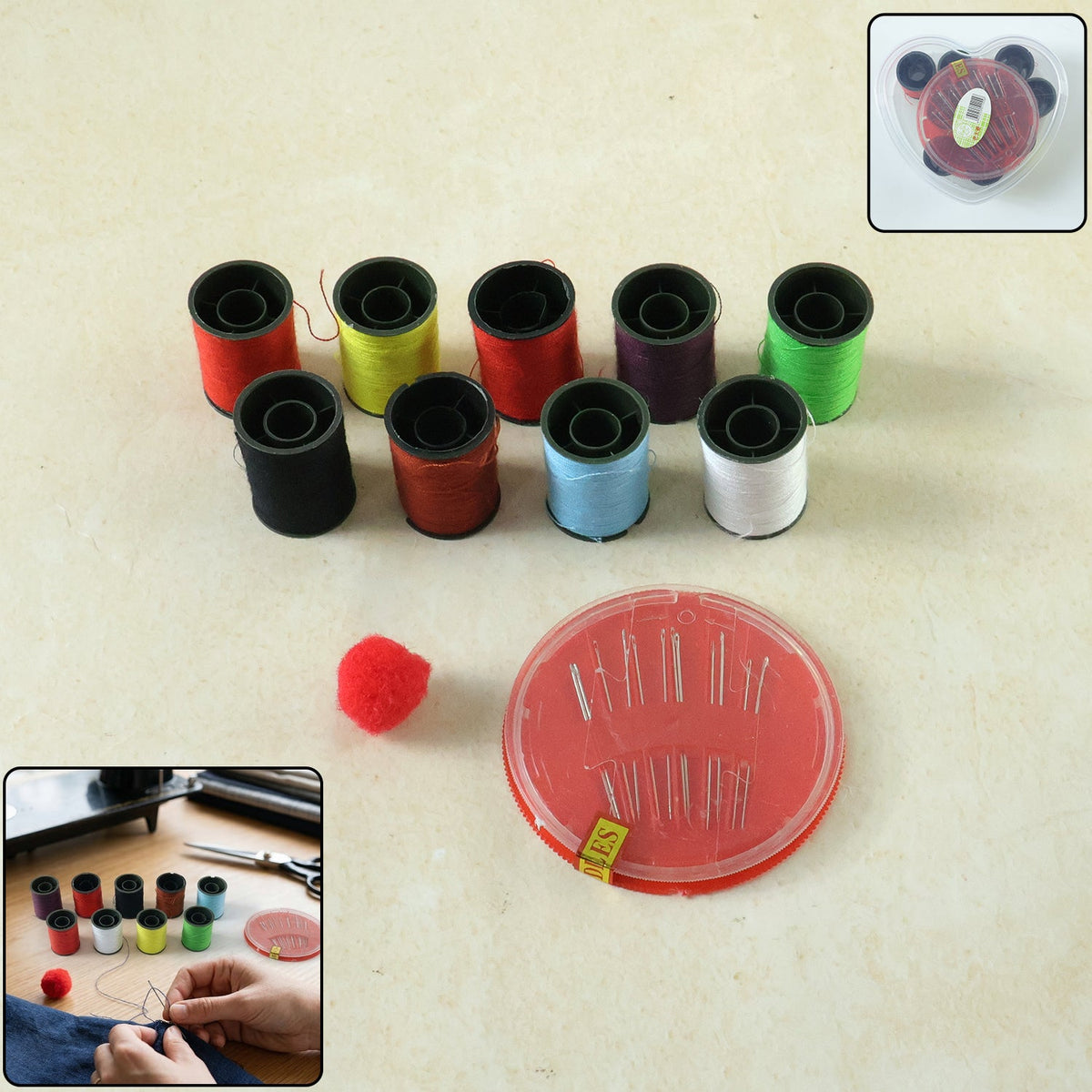 portable sewing kit set