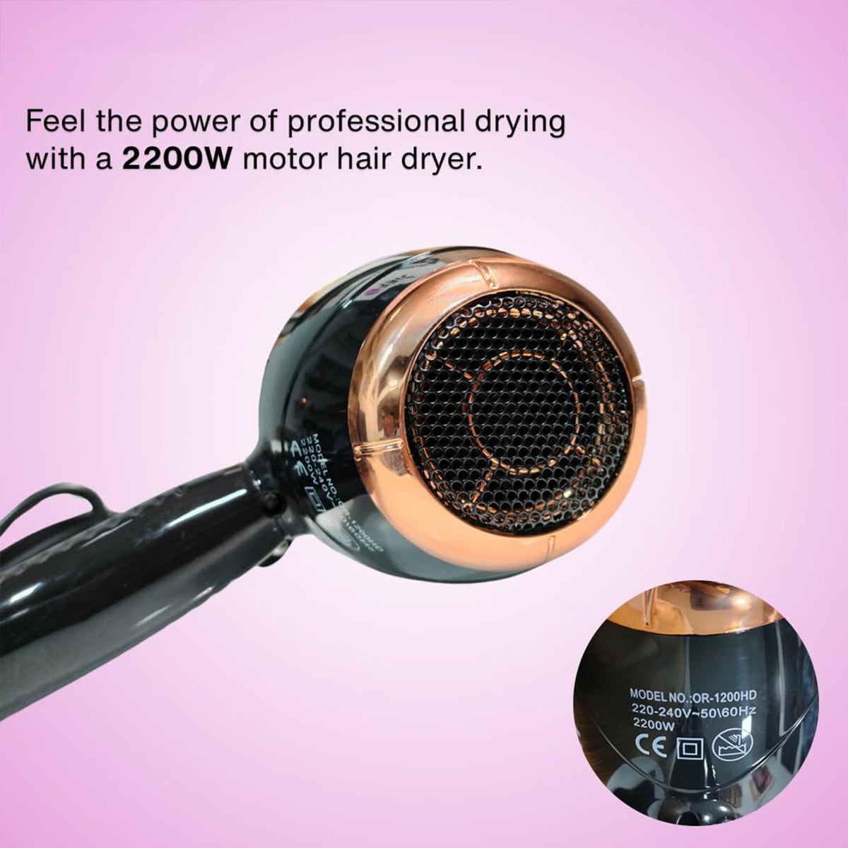 Orbit Professional Electric Hair Dryer with Concentrator Nozzle (1 Pc)