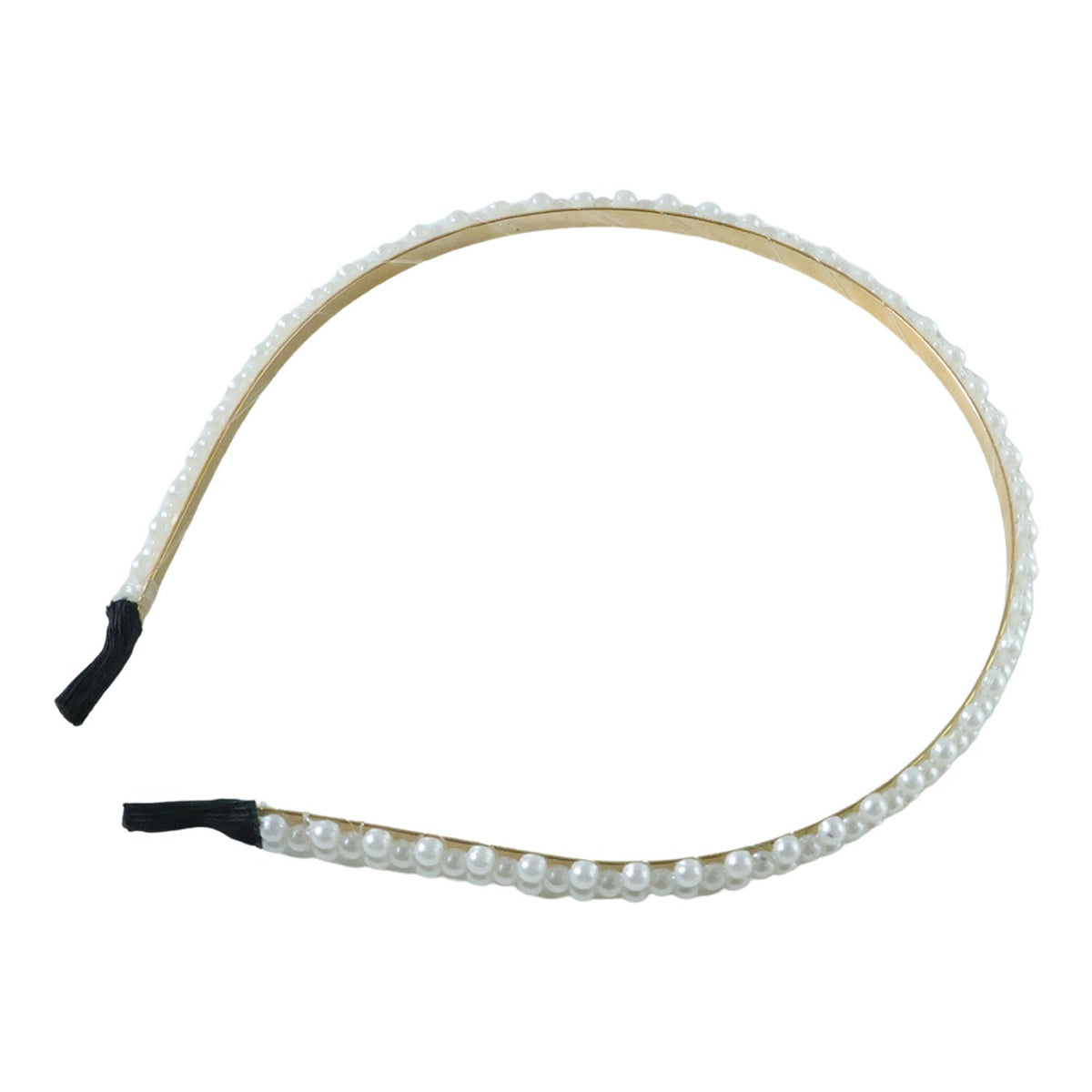 Stylish golden metal hair accessory