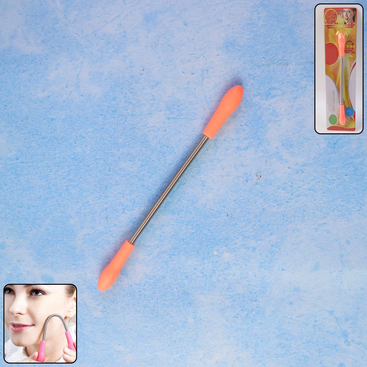 Facial Hair Remover Set Spring Epilator Hair Removal Springs Eyebrow Razors (1 Pc)