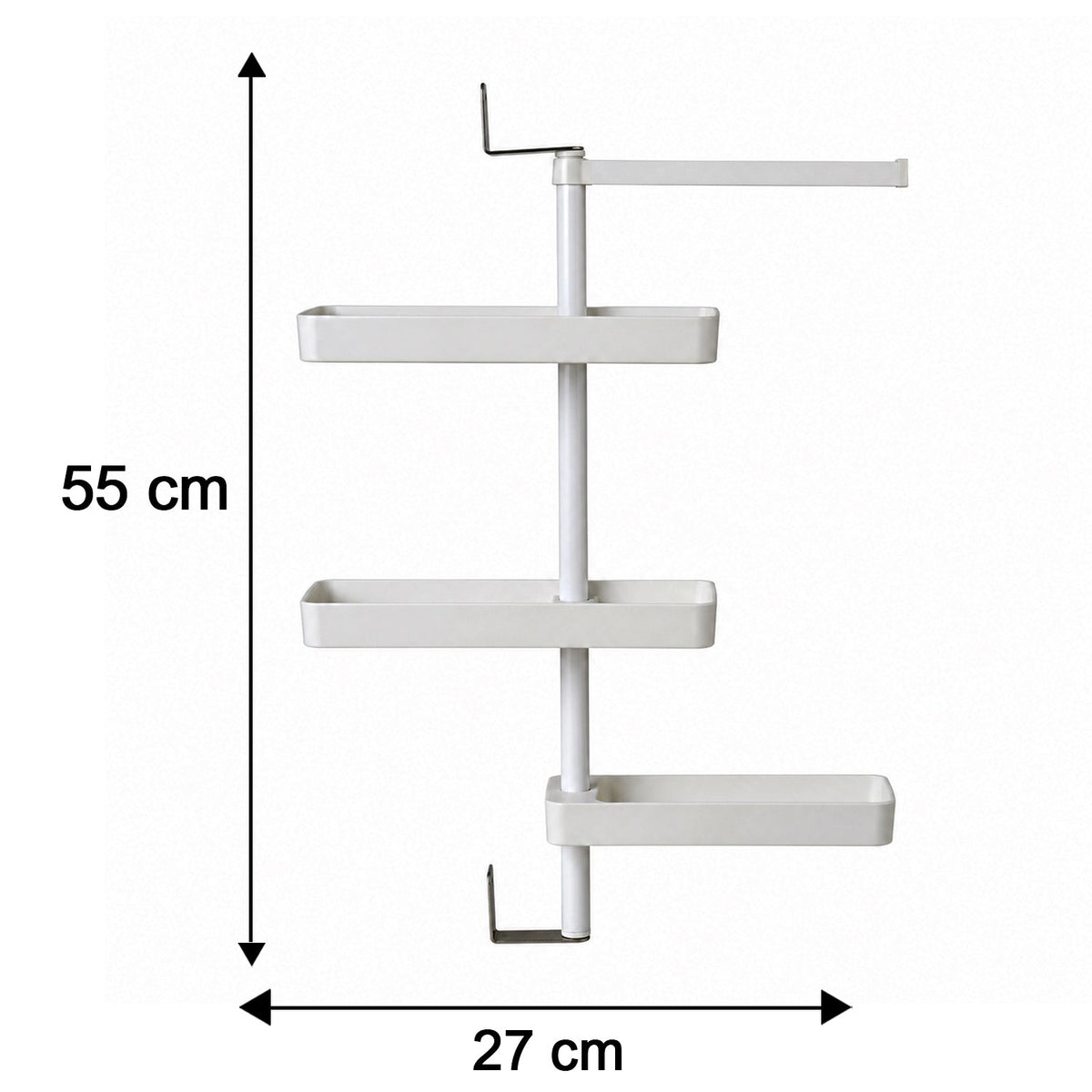 Multipurpose Rotating Shelf Storage Rack 4 Tier (1 Set)