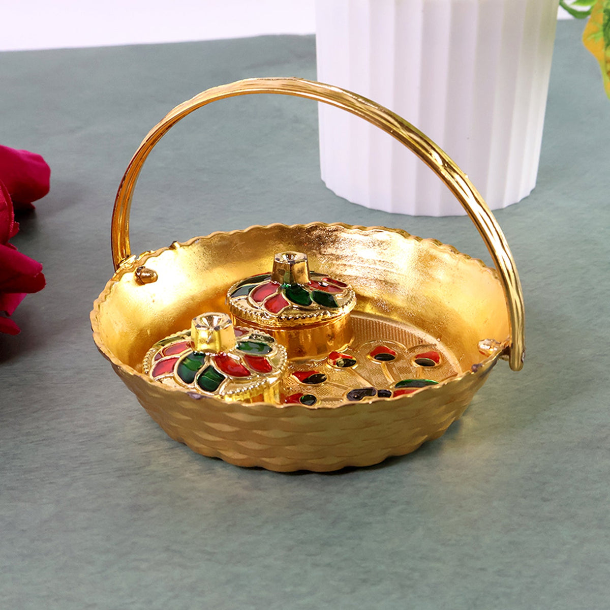 Meenakari Thali