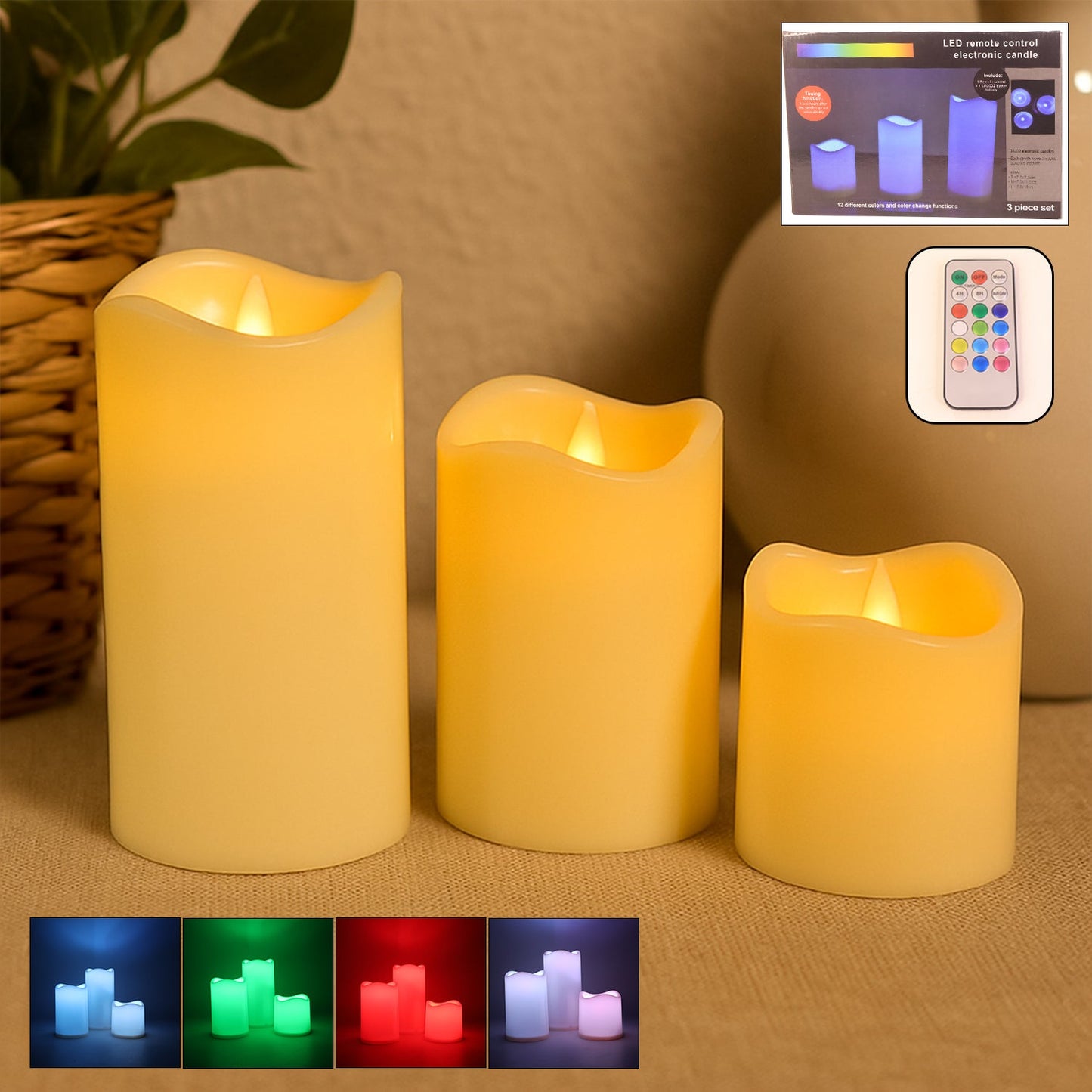 LED Crystal Lamps Set