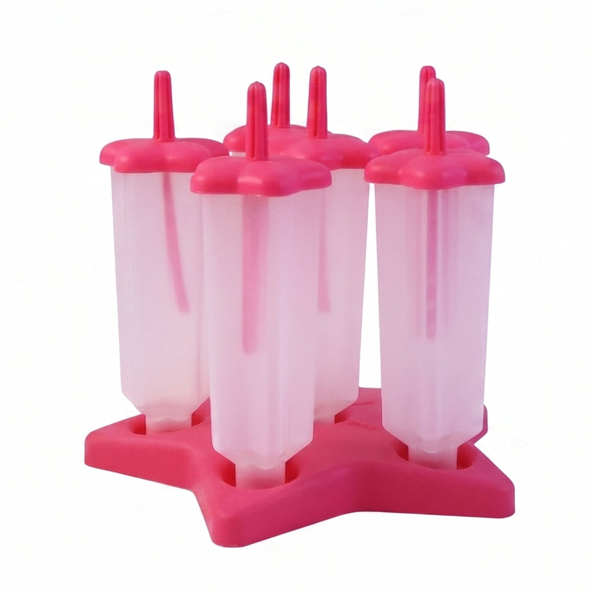 Plastic Ice Cream Molds with Lid (1 Set / 6 Pc)