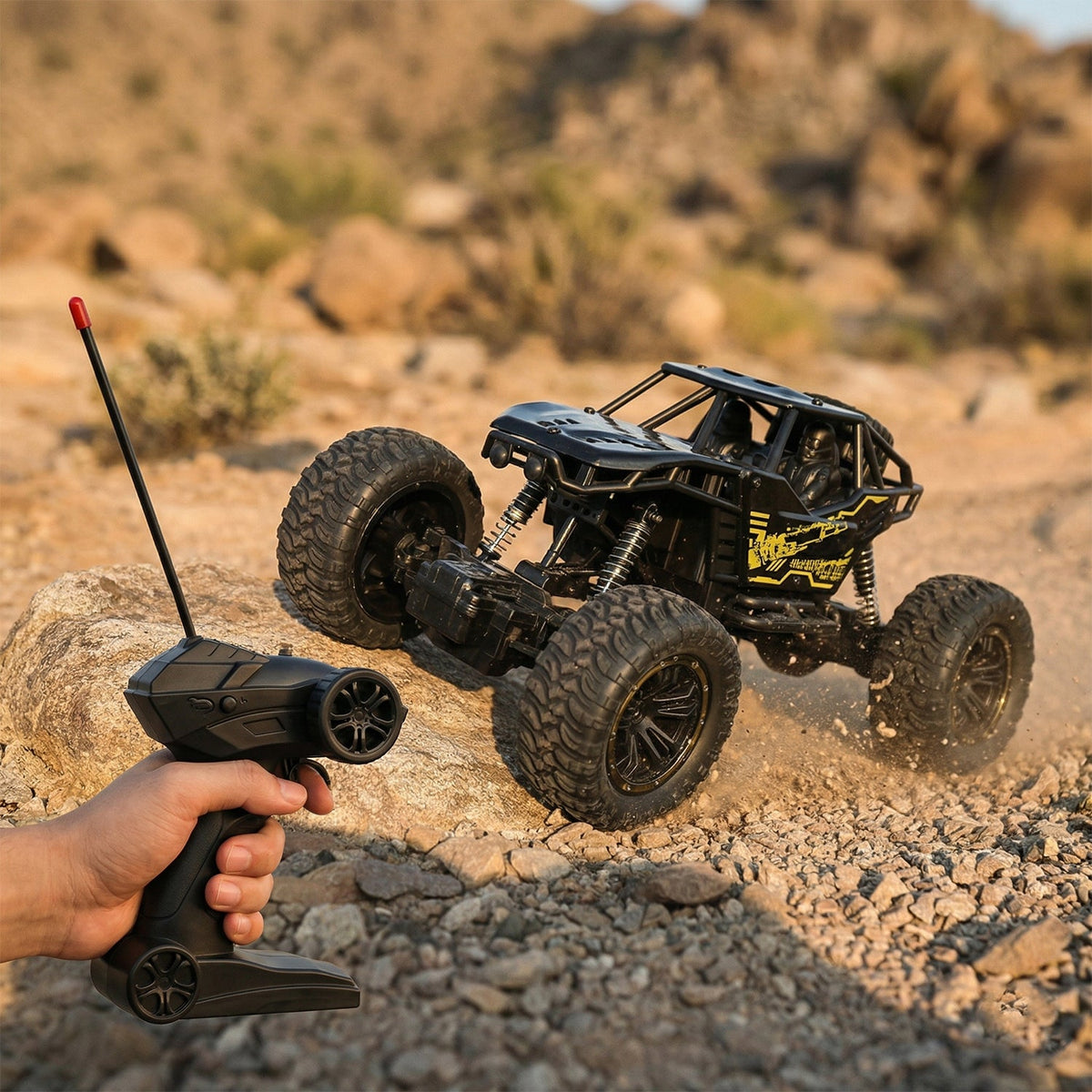 Rock Crawler Monster RC Truck – Remote Battery Not Included