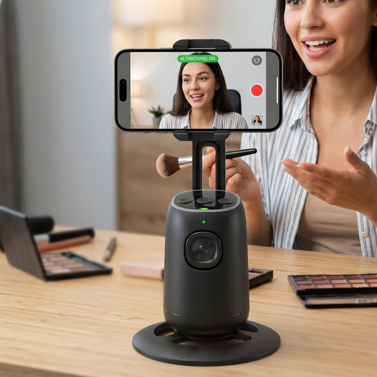 automatic tracking mobile stand for reels and videos