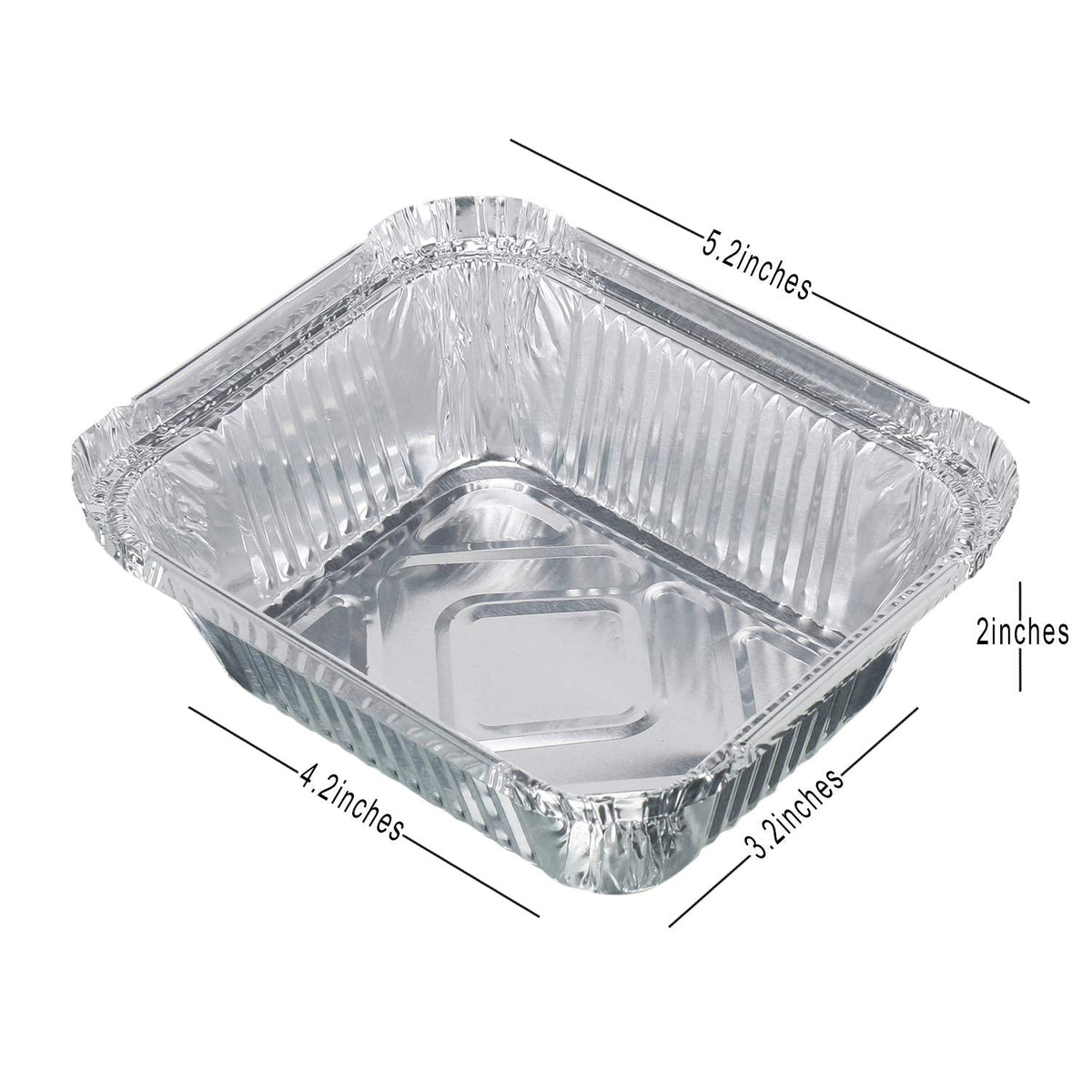 Freshee Aluminium Food Container with Lid — 450 ml — 10 Pc