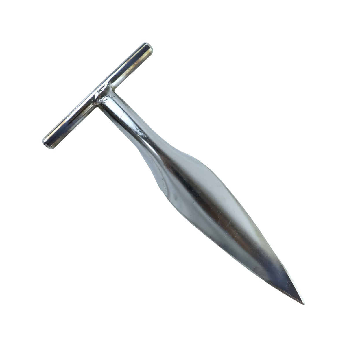 Stainless Steel Coconut Breaker Tool with Comfortable T-Handle (1 Pc)