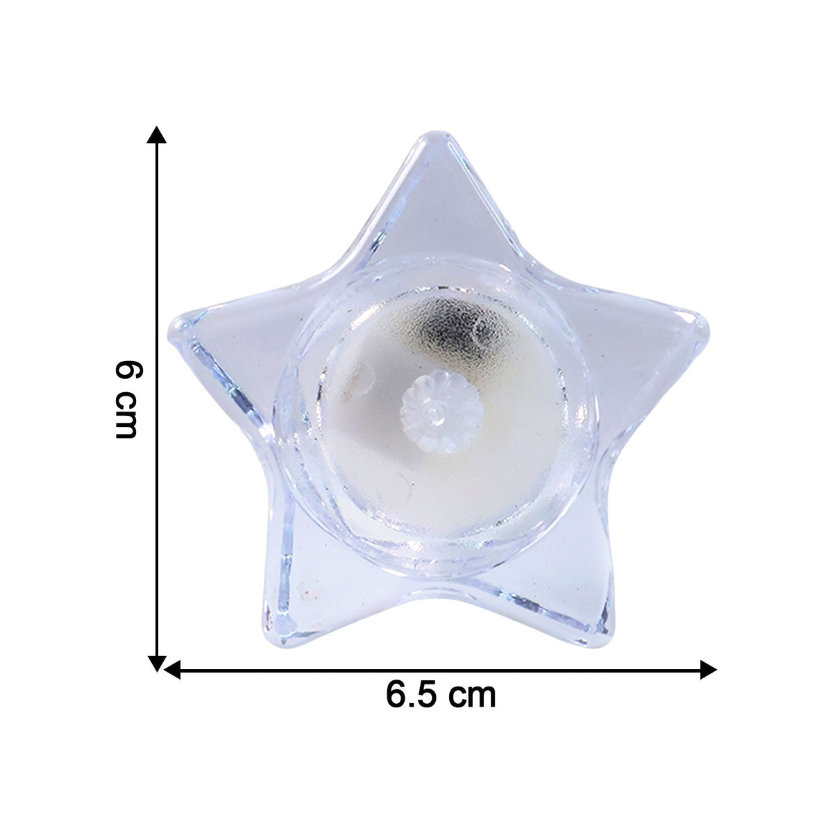 Flameless Star-Shaped LED Candles (6 Pc / Set)