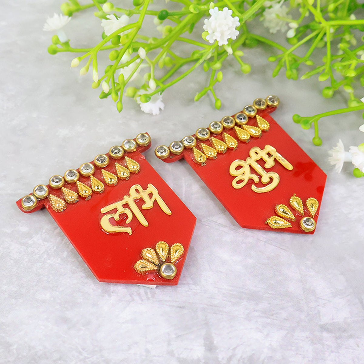Shubh Labh Decorative Wall Hangings (2 Pc)