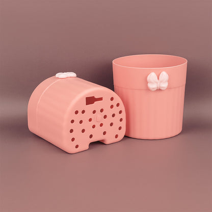 Premium Wall-Mounted Toothbrush Holder with Butterfly Design (2 Pc)
