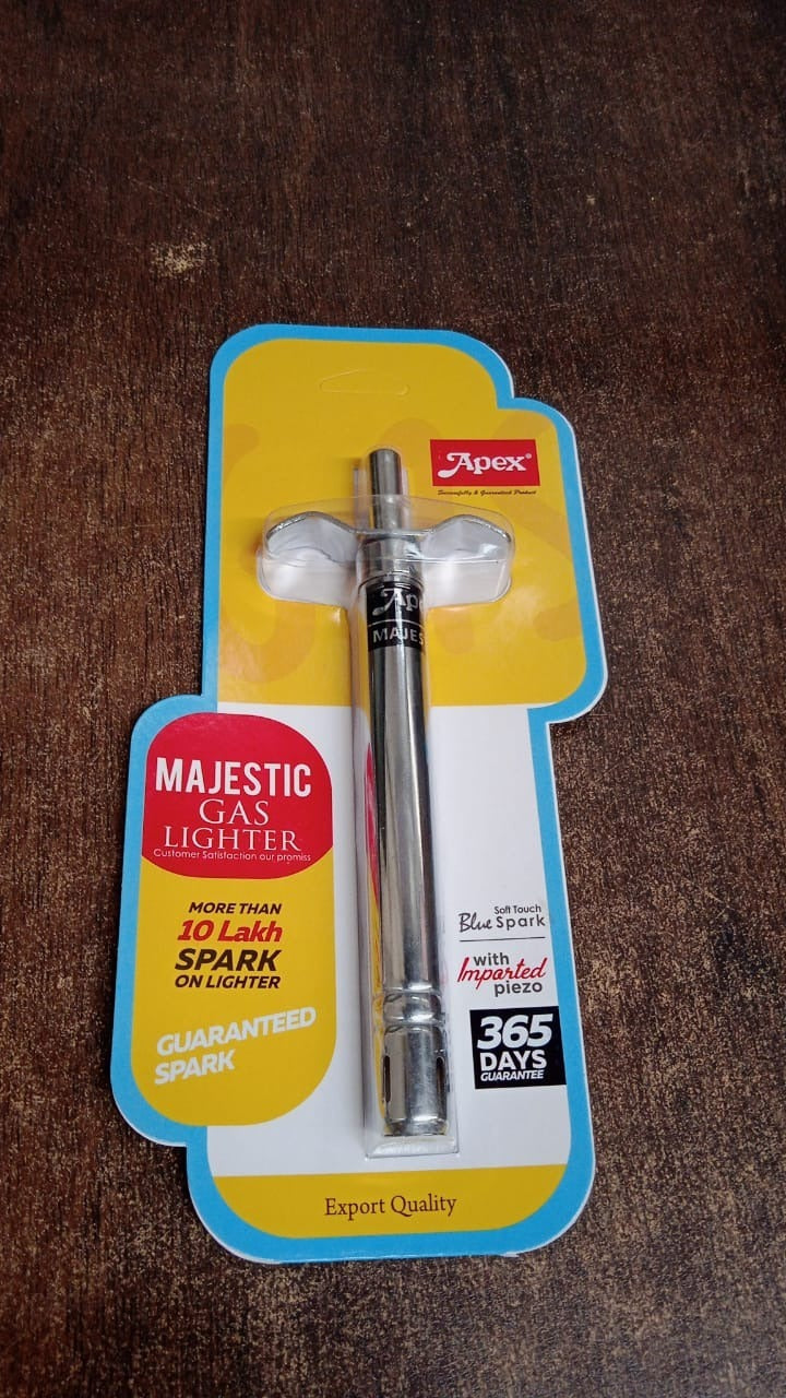 Apex Majestic Stainless Steel Gas Lighter