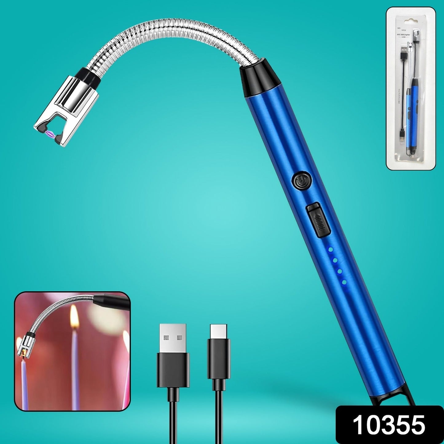 USB Powered Metal Electric Arc Lighter