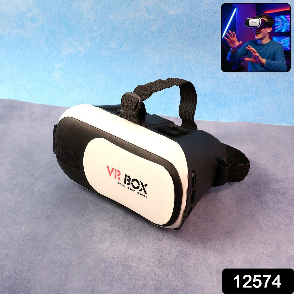  VR BOX Virtual Reality 3D Glasses Headset - in-use lifestyle shot