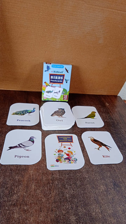 KidKraft Early Learner Educational Flashcards – 32 Birds