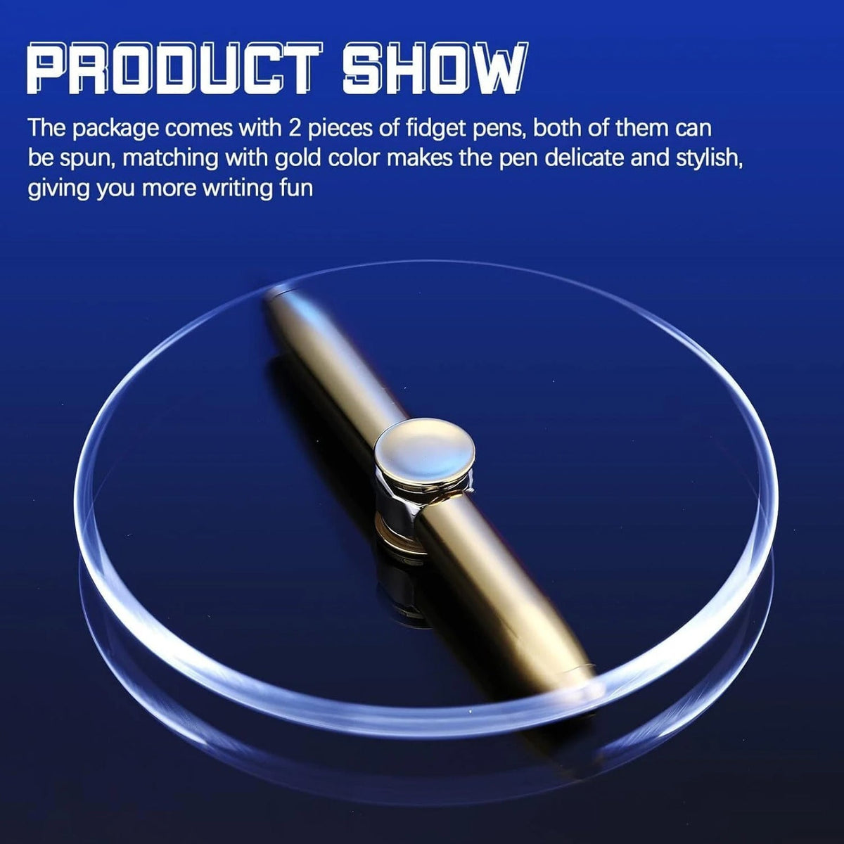 spinning stylus pen with light
