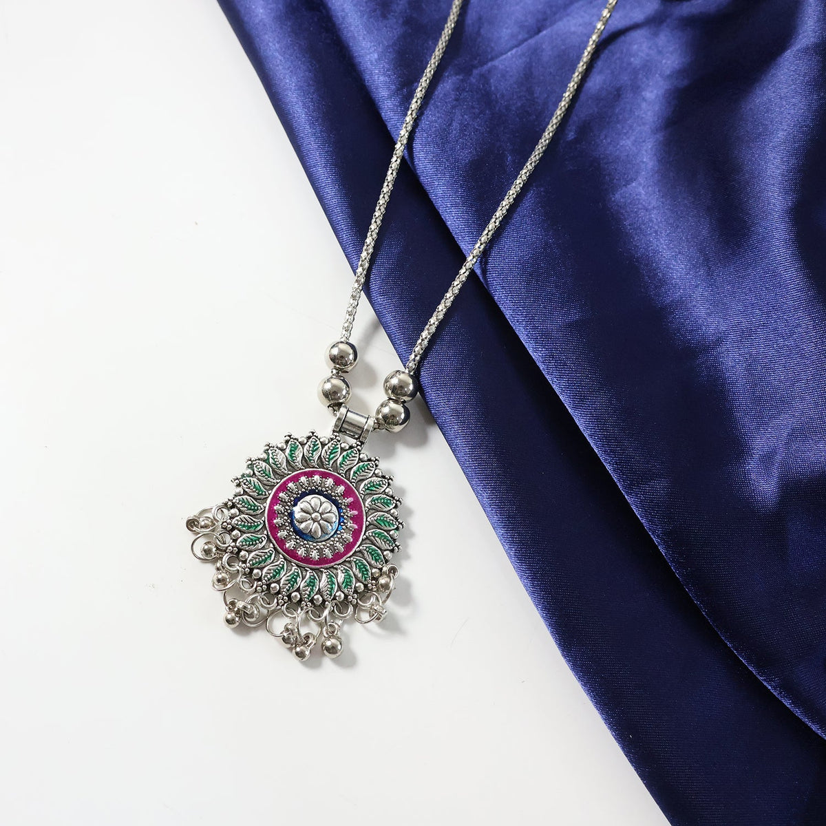 Indian silver necklace        
